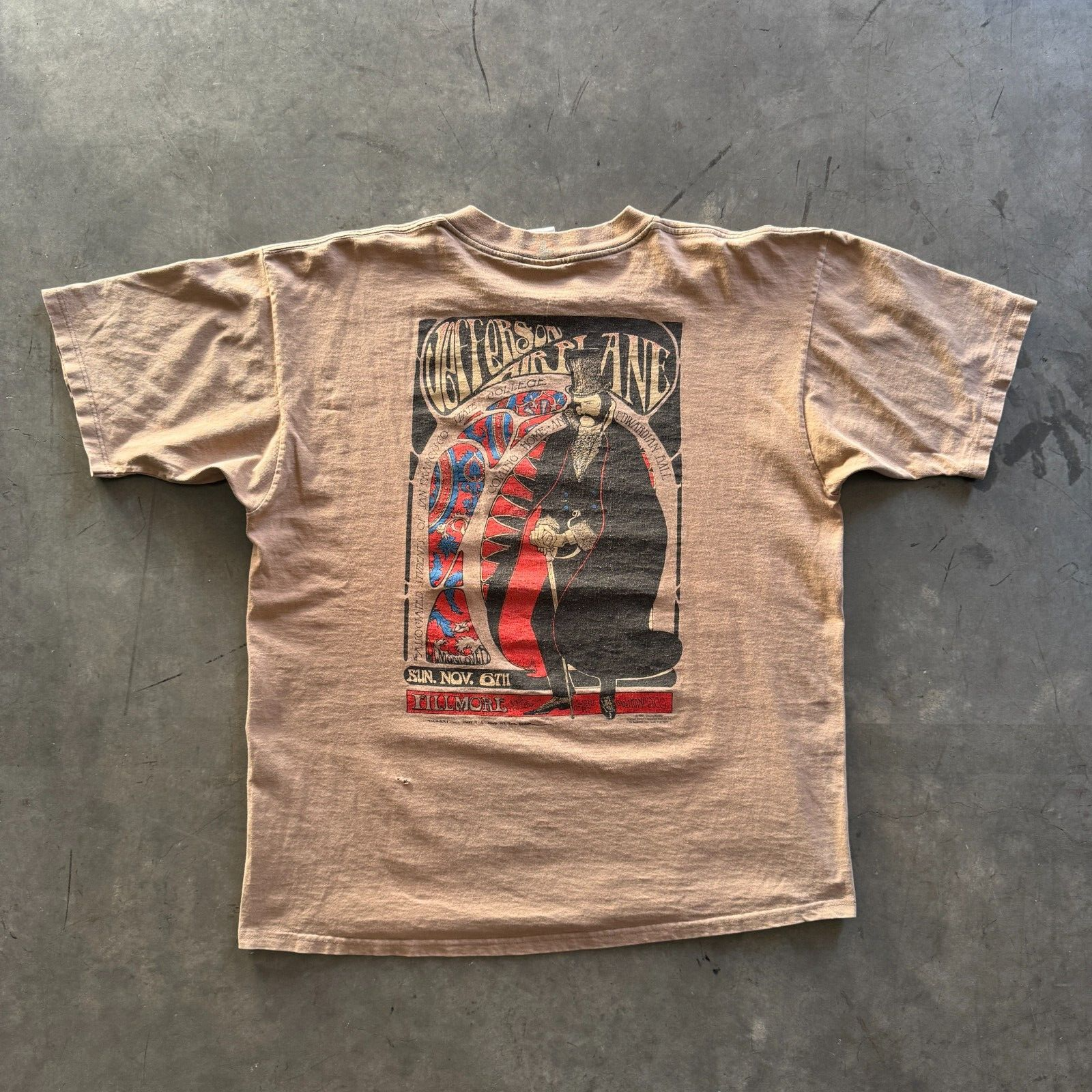 Vintage 90s Stanley Mouse Alton Kelley Jefferson Airplane Edwardian Ball T-Shirt